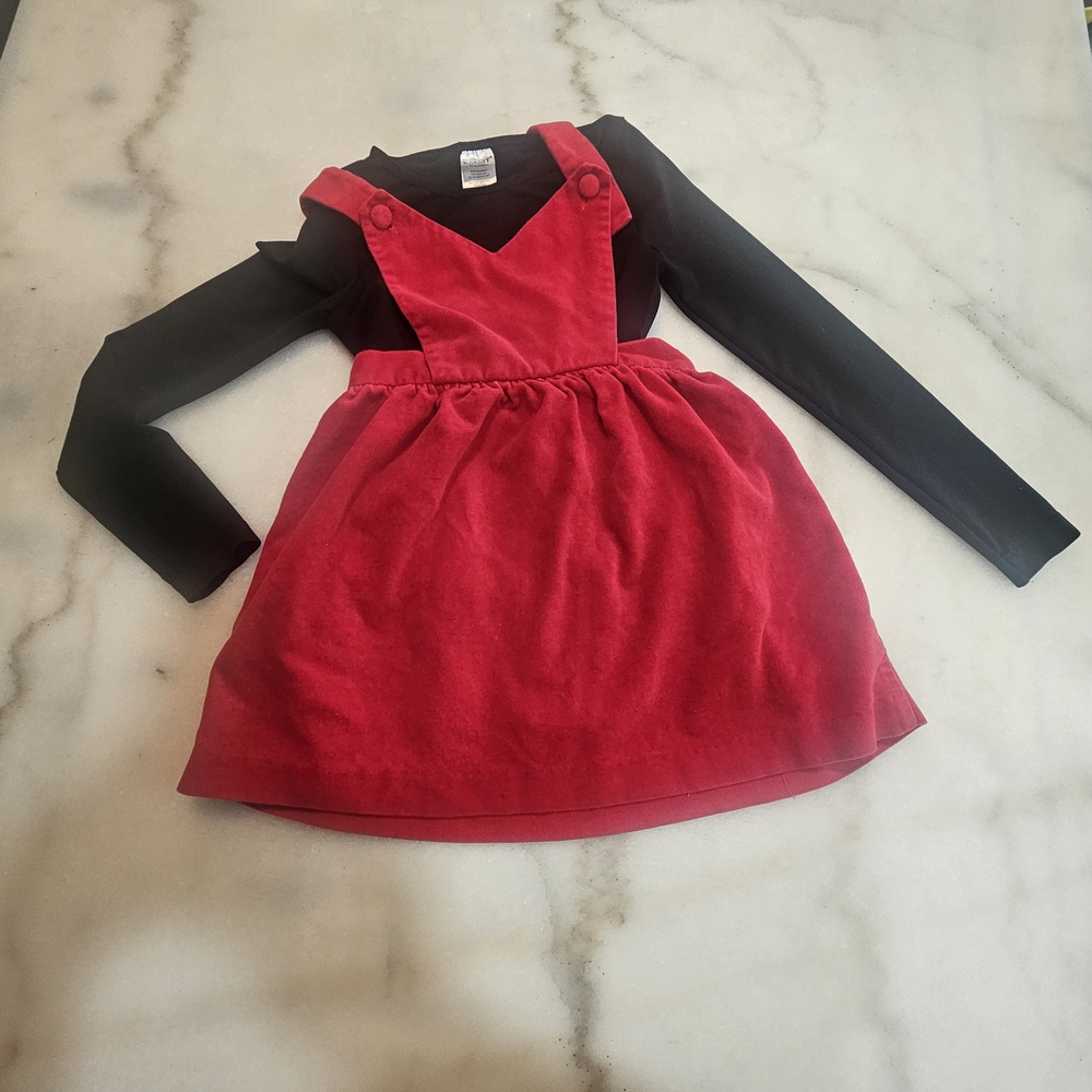 Stylish Red Kids Casual Dress